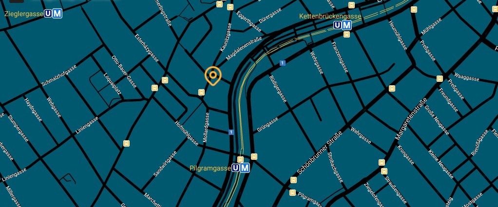 Google Maps öffnen Karte mit Adresse der Praxis